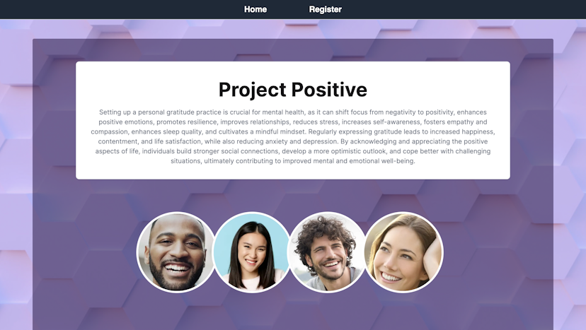 Project Positive (Healthy Habit and Gratitude SMS Messenger)