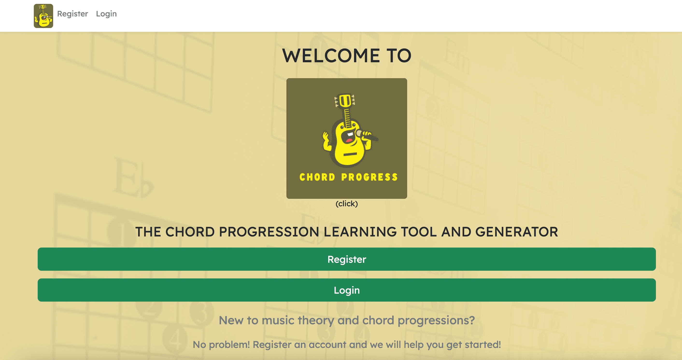 Chord Progress (Music Learning Tool and Generator)